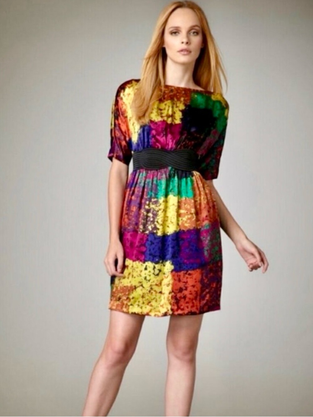 Trina Turk Fosse Shanghai Silk Mini Dress